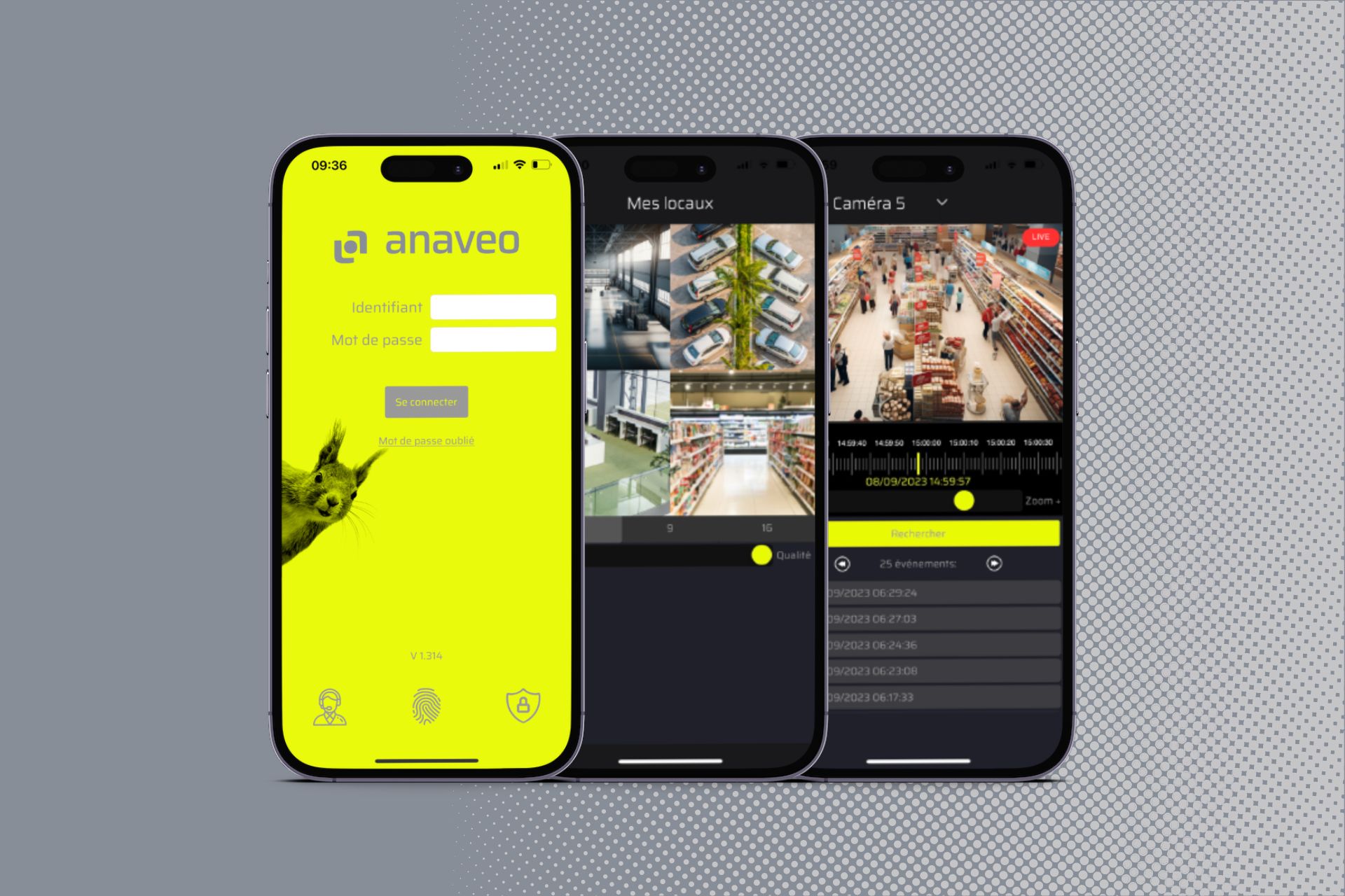 Application mobile ANAVEO permettant de piloter la sécurité à distance