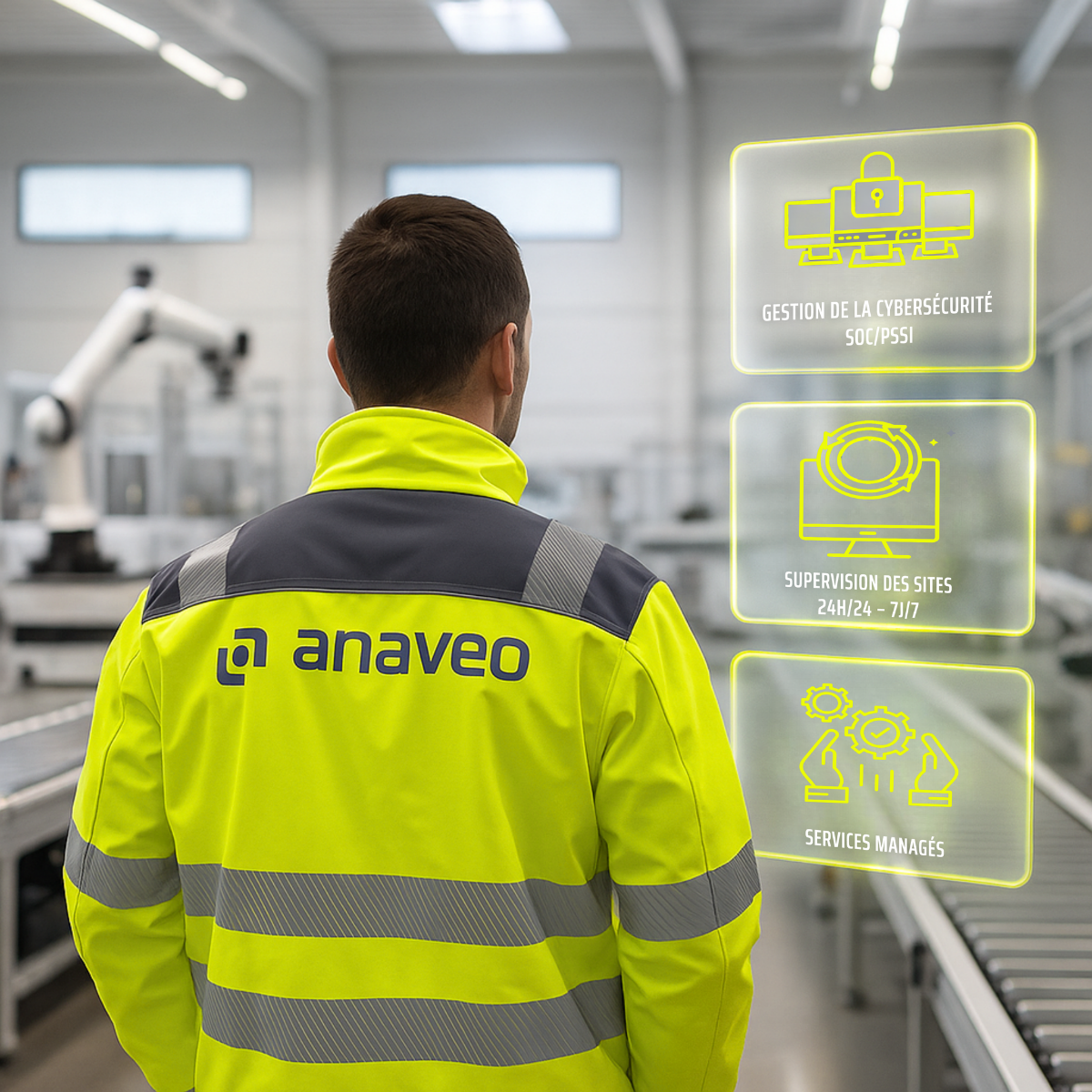 Industrial site security ANAVEO: field expert team serving industry and manufacturing customers